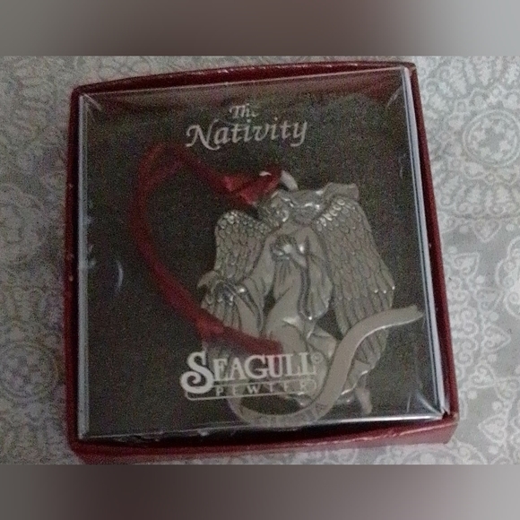 1993 Seagull Pewter Gloria ornament The Nativity - Picture 3 of 3